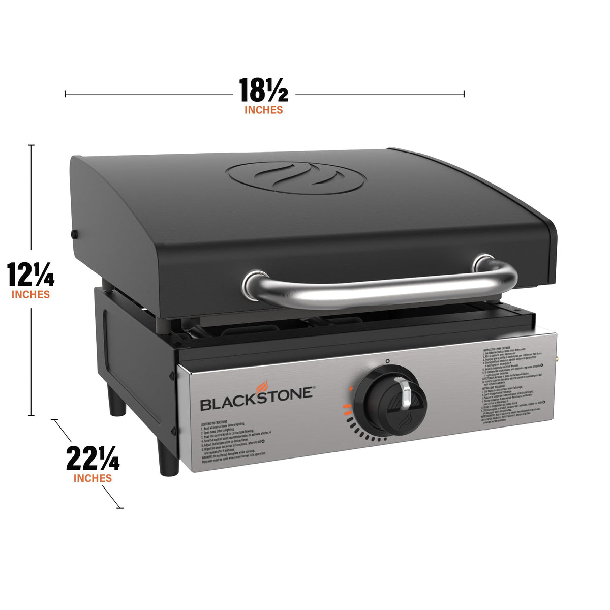 Blackstone 1814 Propane Gas Griddle, 17 Inch, Black