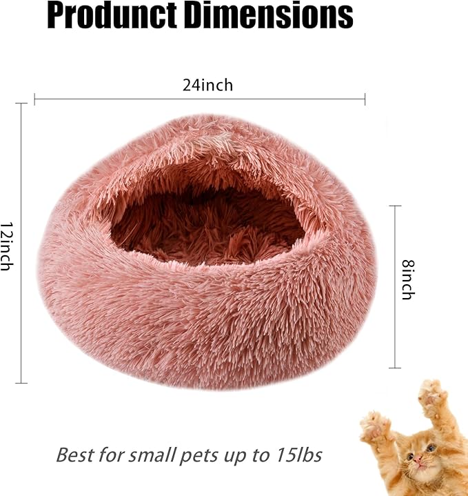 Cat Beds for Indoor Cats,Cat Cave for Puppy and Kitty,Calming Small Dog Bed for Small Dogs with