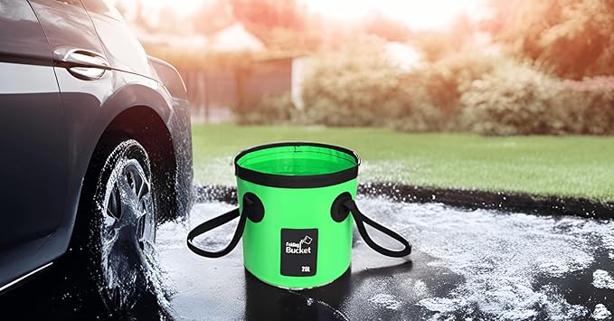 BANCHELLE Collapsible Bucket Water Container Portable Folding Camp Wash Basin for Outdoor Traveling