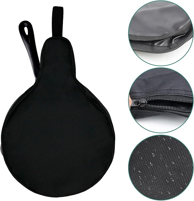 EATAKWARD Cast Iron Camping Skillet Bag for 8'' 10'' 12'' Skillets, Skillet Pan Storage Bag Water