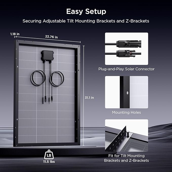 N-Type 16BB 400 Watt Solar Panel, 4Pcs Compact 12V 100W Solar Panel, 25% High Efficiency