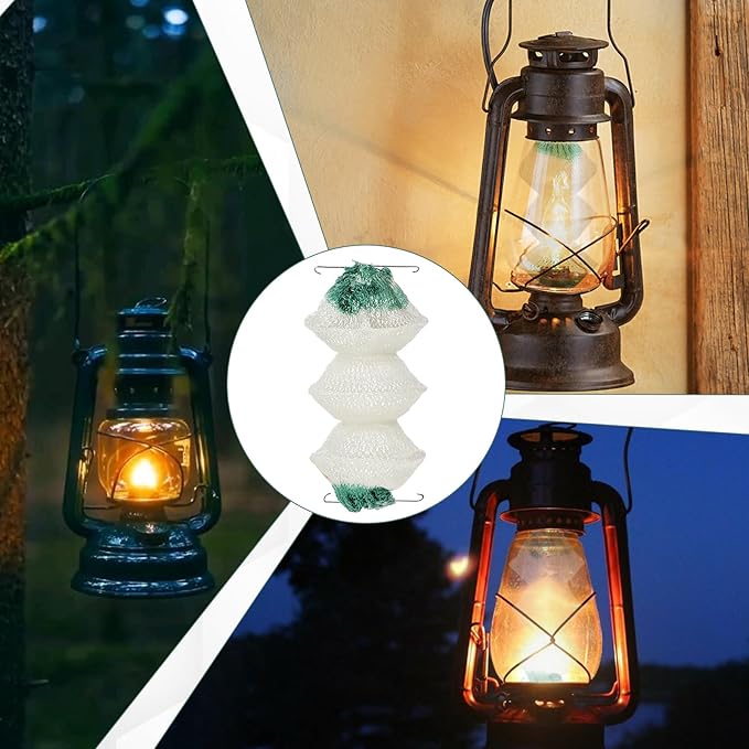 12 Pcs Lantern Mantles Gas Lantern Mantles 3-Layer Gas Lamp Mantles Propane Lantern Mantles