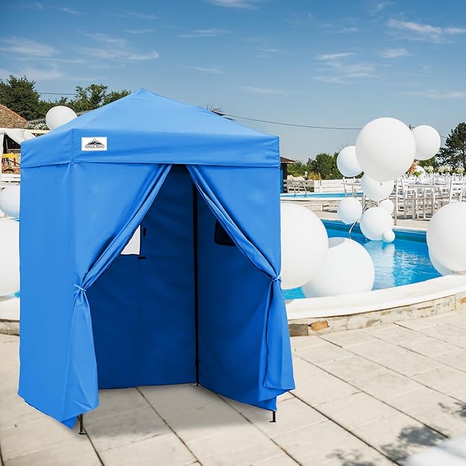 EAGLE PEAK Flex Ultra Compact 5x5 Pop-up Canopy, Sun Shelter, Changing Room, Portable Privacy Tent