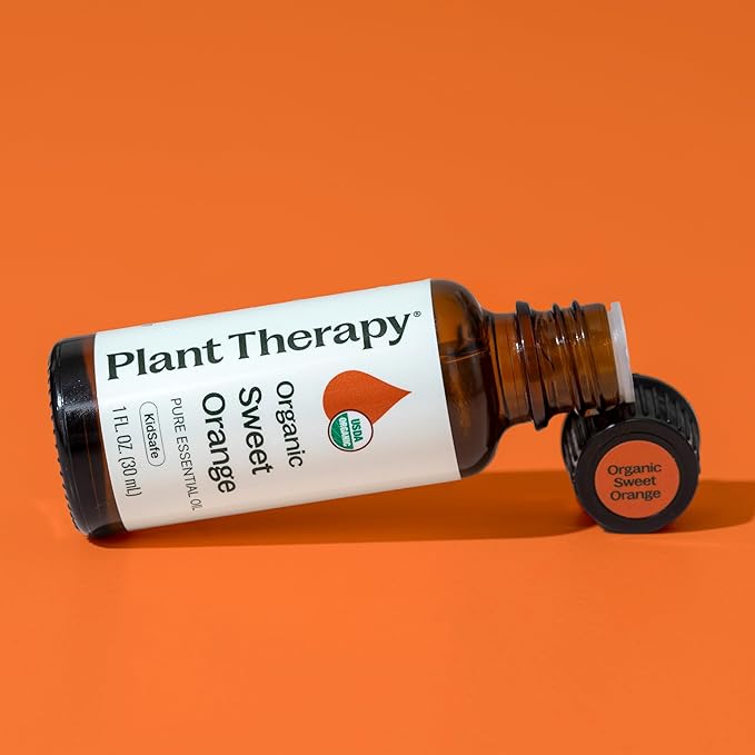 Plant Therapy Sweet Orange Organic Essential Oil 100% Pure, USDA Certified Organic, Undiluted