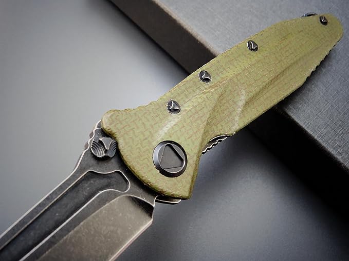 Eafengrow EF55 Pocket Knife Folding Knife G10 Handle D2 Steel Blade Folder EDC Tool Knifes for