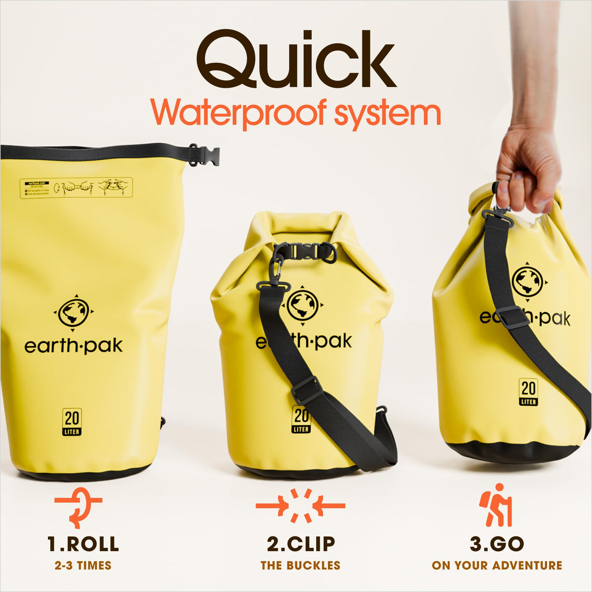 Earth Pak Waterproof Dry Bag - 10L, Waterproof - product view 5