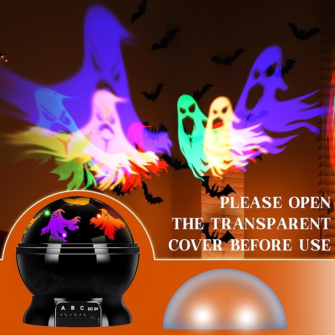 Halloween Projector Lights Indoor Scene LED Light Spooky Ghost Decorative Halloween Night Light