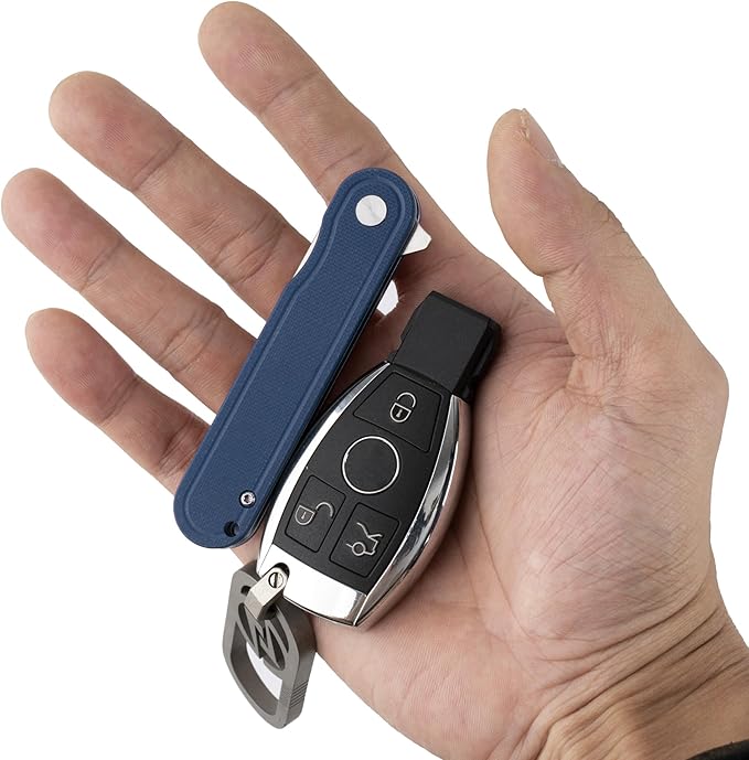 G040 Pocket Knife, 2.75'' D2 Steel Blade G10 handle, Small EDC Knife with Pocket Clip for Men