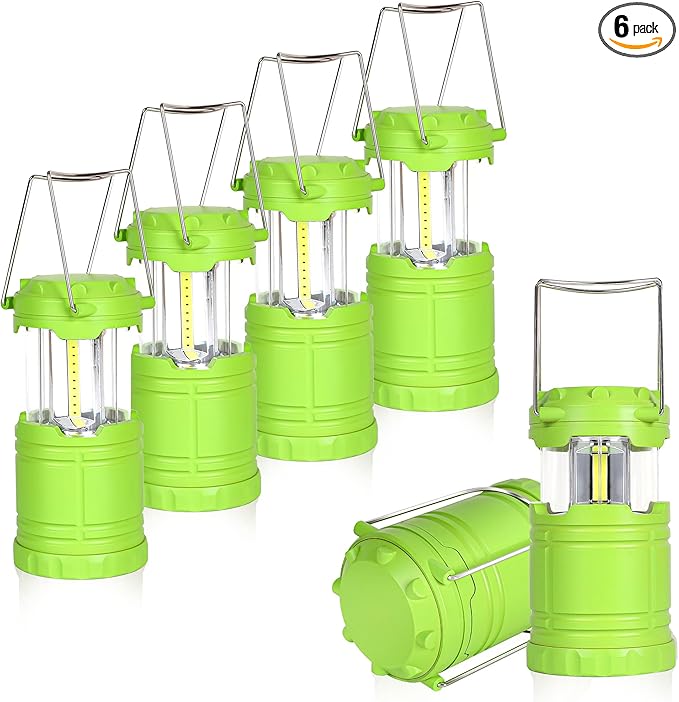 6-Pack Mini LED Camping Lanterns, Portable Camping Lights, Outdoor Tent Lights, Essential Emergency