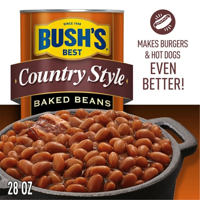 Bush's Best Baked Beans, Sweet Country Maple, 1 Maple Cured Bacon (28oz), 1 Country Style (28oz), 1