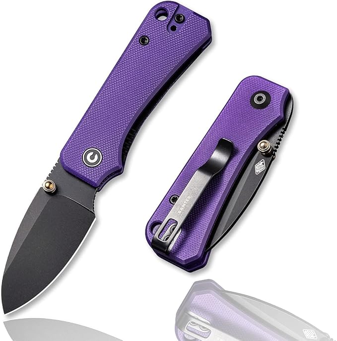 CIVIVI Baby Banter Pocket Folding Knife for EDC, 2.34" Blade Small Knife with Titanium Thumb Stud