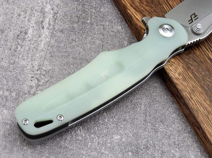 Eafengrow EF967 Pocket Folding Knife with Pocket Clip Fast Opening Ball Bearing Folder G10 Handle