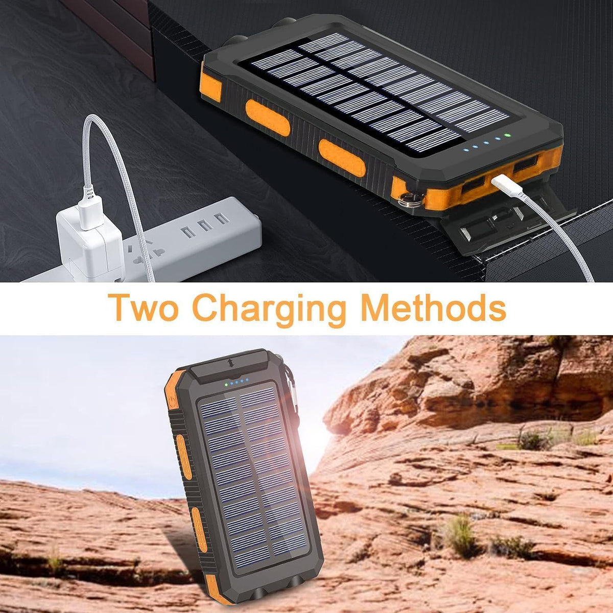 YELOMIN Portable Power Bank - 38800mAh, Solar, USB-C - product view 4