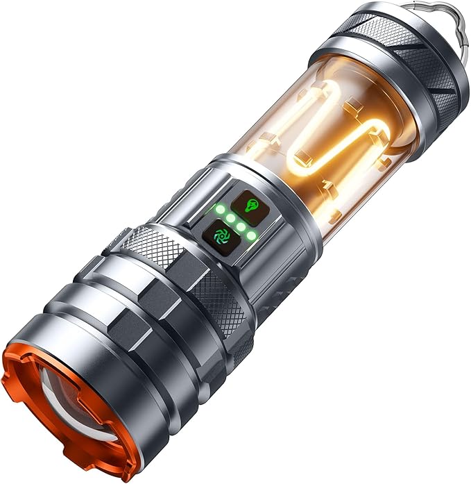 Camping Flashlights,90000 Lumens 5000mAh Super Bright High Lumens Rechargeable Flashlight with 11