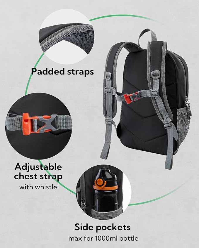 WATERFLY 12L Small Hiking Backpack: Day Pack Lightweight Travel Bag Camping Fitness Cycling Outdoor