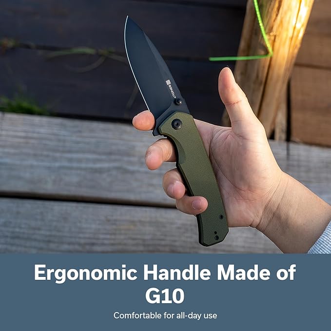 SENCUT Skarnax Pocket Knife for Men, Folding Knife with 3.79" 9Cr18MoV Blade & G10 Handle