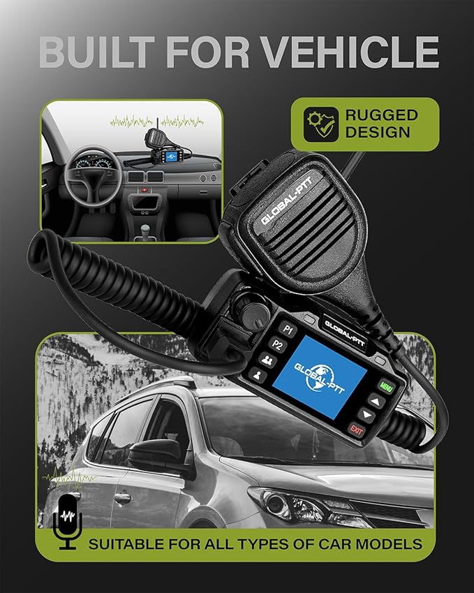 Global-PTT 2-Pack Push-to-Talk Over Cellular (PoC) Mobile Radios Walkie Talkies - 4G LTE Nationwide