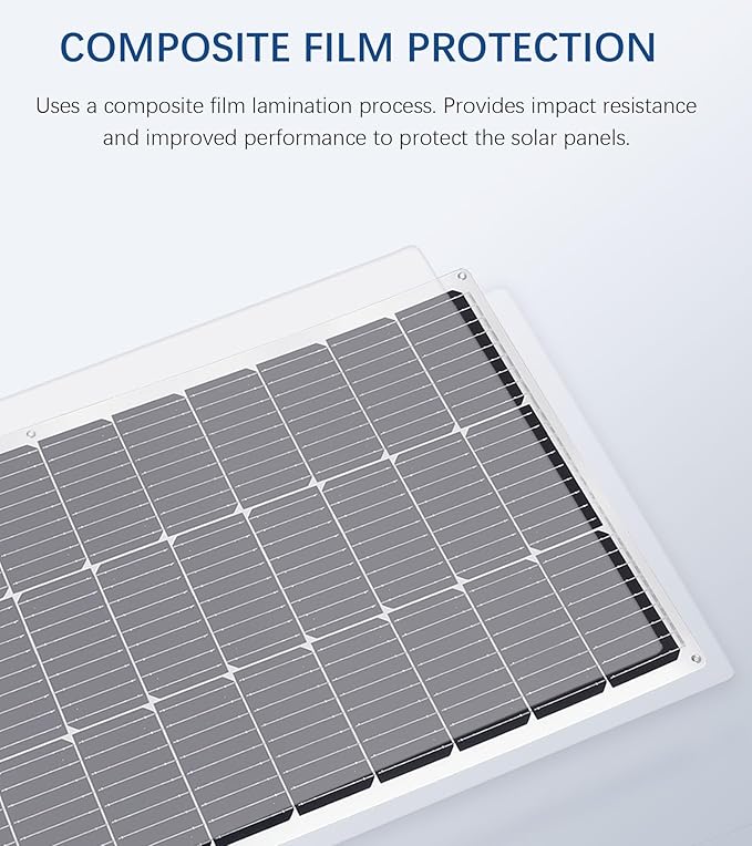 Flexible Solar Panel kit 100W 12V, monocrystalline Solar Panel10A Charge Controller,Extension