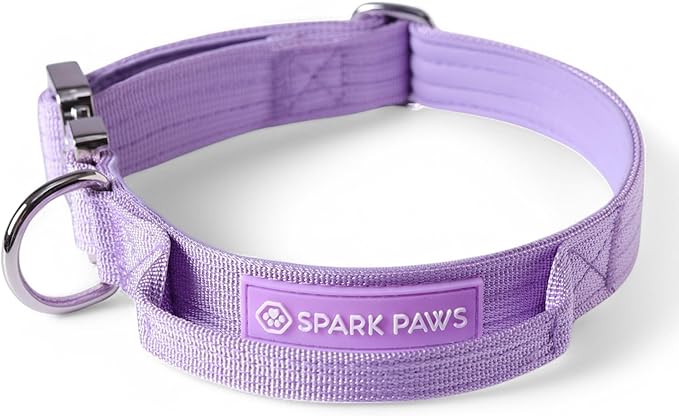 Spark Paws Tactical Dog Collar - Heavy Duty, Premium Quality, Thick and Durable for Large and
