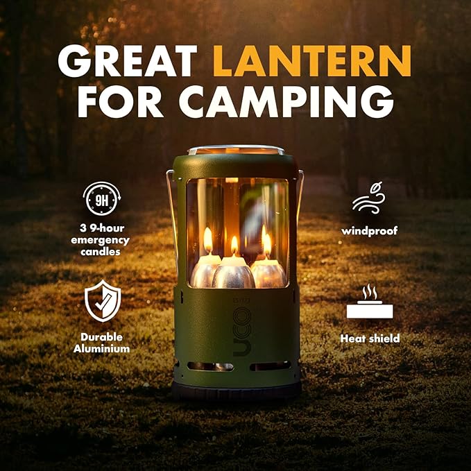 UCO Candlelier Candle Lantern, Candle Lanterns for Real Candles, Perfect Outdoor Gear for Camping