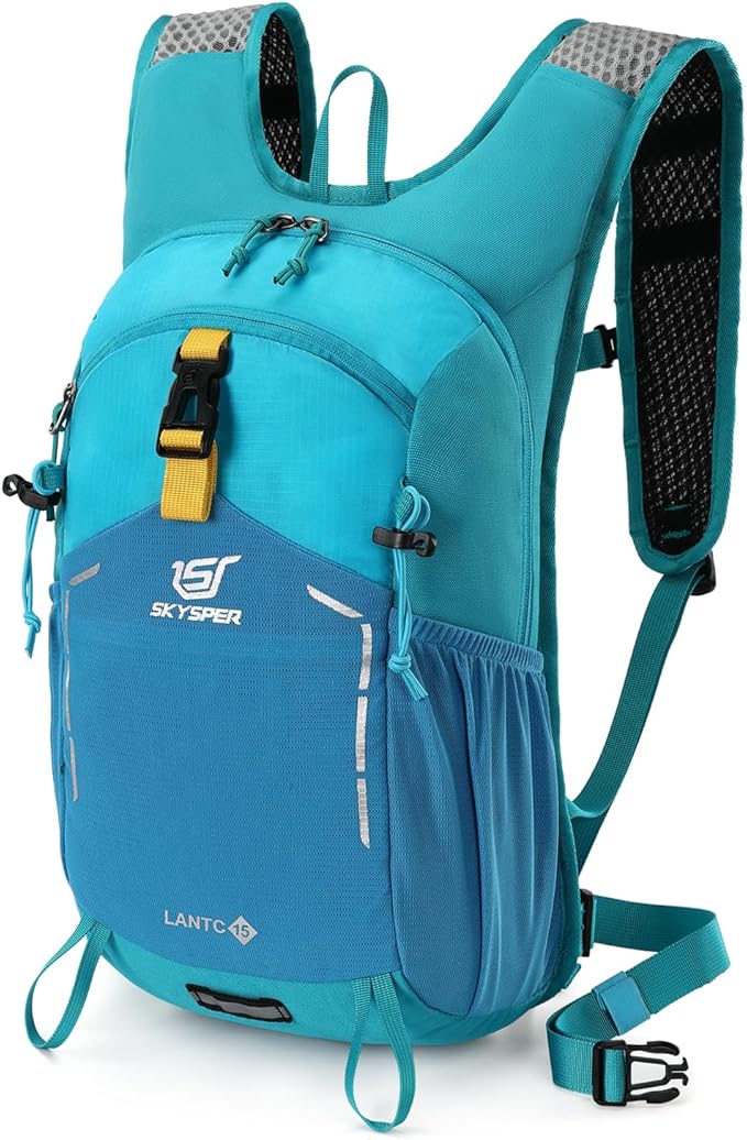 SKYSPER Small Hiking Backpack - 15L Travel Daypack Lightweight Bag Water Resistant Hiking Backpacks