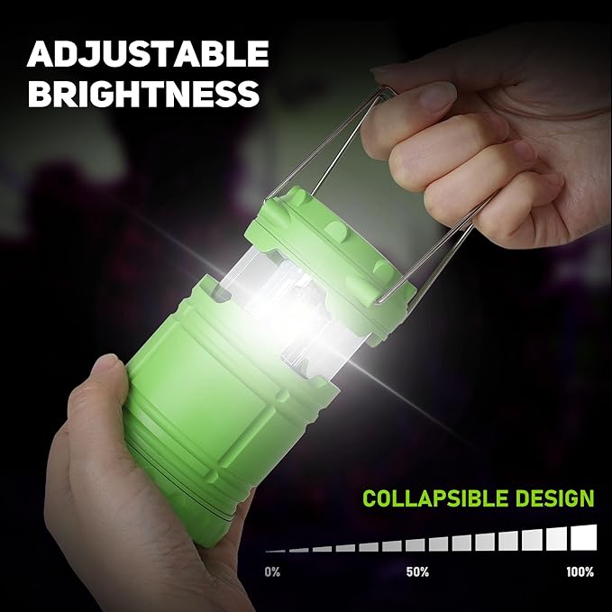 4-Pack Mini LED Camping Lanterns, Portable Camping Lights, Outdoor Tent Lights, Essential Emergency