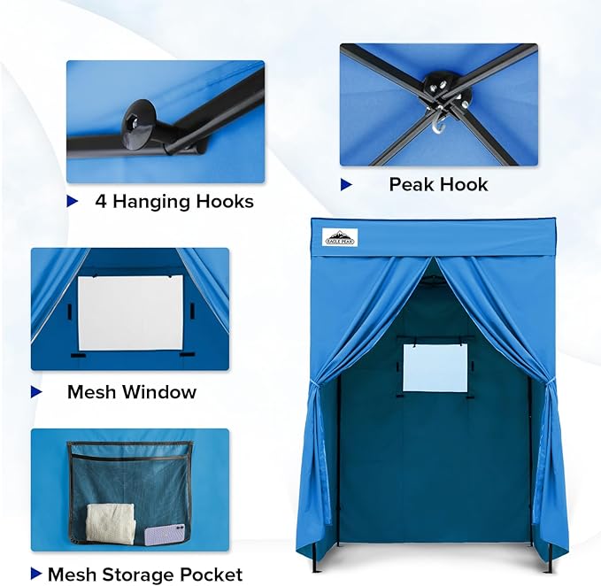 EAGLE PEAK Flex Compact 5x5 Pop-up Canopy Changing Room, Portable Privacy Dressing Room for Indoor