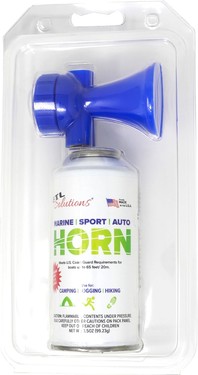 3.5oz Air Horn, Very Loud! Ideal for Marine and Boating, Hiking, Camping, Sports Events, Protect