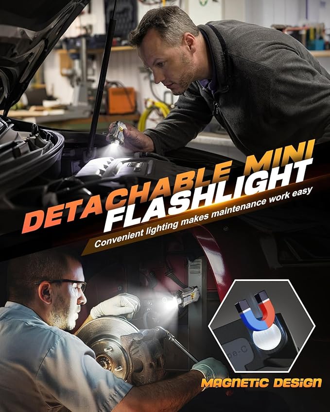 Victoper Rechargeable Headlamp 2Pack, Detachable 230° Wide Beam LED 2in1 Head Lamp with Motion