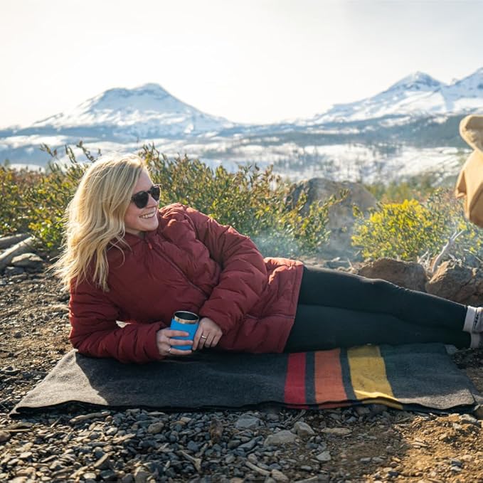 Arcturus Rainier Wool Blanket - Warm, Heavy, Washable, Bed Blanket | Great for Home & Camping