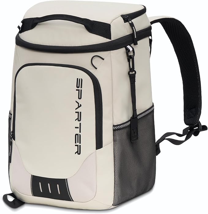 SPARTER Backpack Cooler Insulated Leak Proof 33/49 Cans, 2 Insulated Compartments Thermal Bag