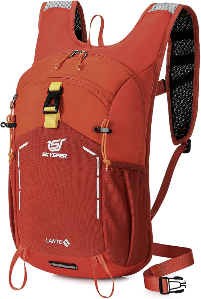 SKYSPER Small Hiking Backpack - 15L Travel Daypack Lightweight Bag Water Resistant Hiking Backpacks