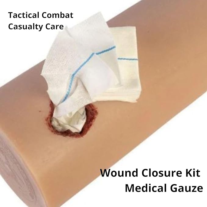 First Aid Advanced Quick Clotting Combat Gauze - Flexible Hemostatic Gauze - to Stop The Bleed kit