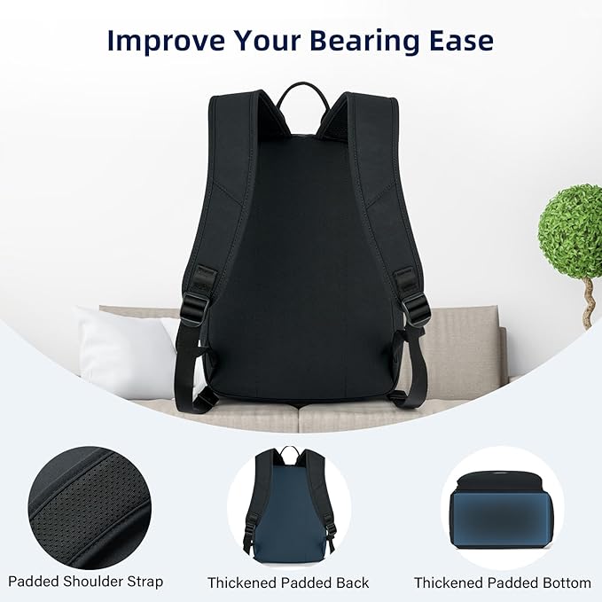 Carry On Travel Backpack For Men Women, 13 Inch Small Mini Work Bag Personal Item Backpacks