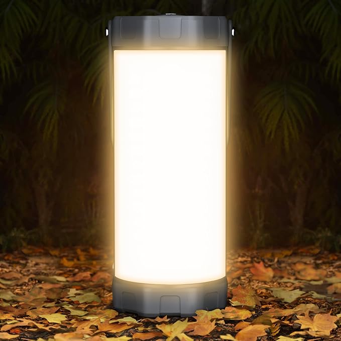 Glocusent 106 LED Camping Lantern Rechargeable, Up to 80Hrs, 5000mAh Lantern with 5 Brightness 3