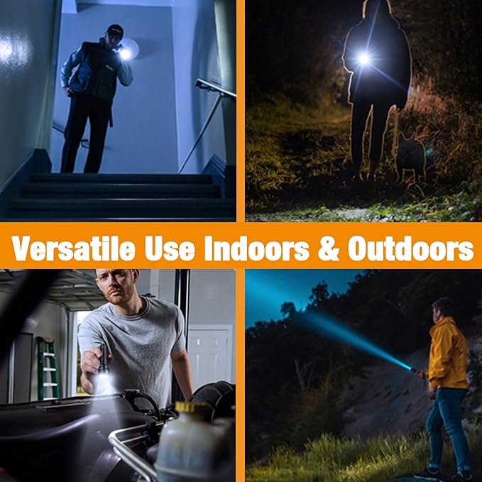 EverBrite Mini LED Flashlight, Zoomable High Lumens 350LM, 3 Modes, 3AAA Batteries Included