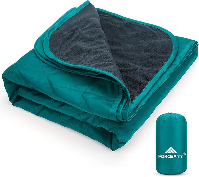 Forceatt Camping Blanket, 79" X 57" Large Outdoor Blanket, Sandproof, Waterproof for Outdoor