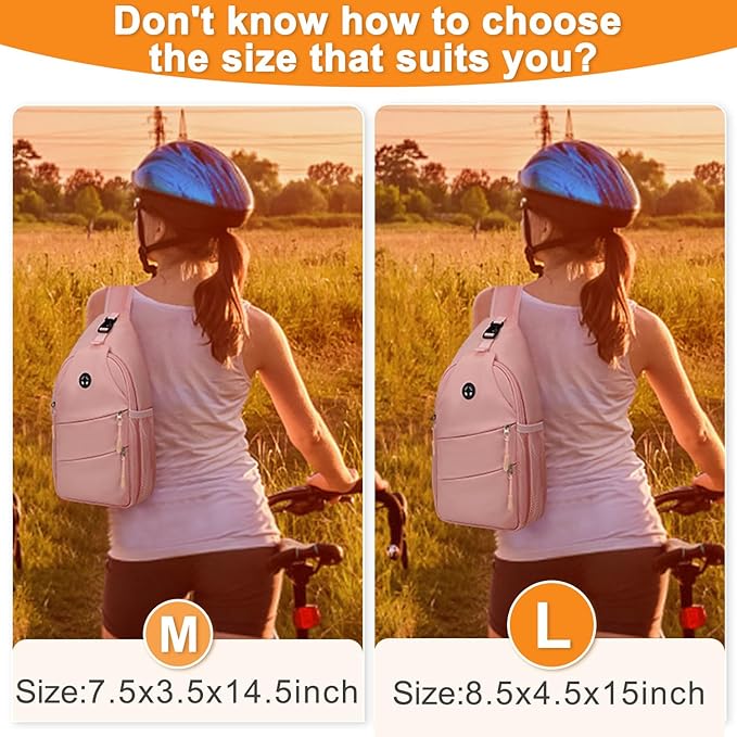 Crossbody Bags for Women Men Trendy Sling Bag Bakpack Casual Chest Bag with Convertible Shoulder