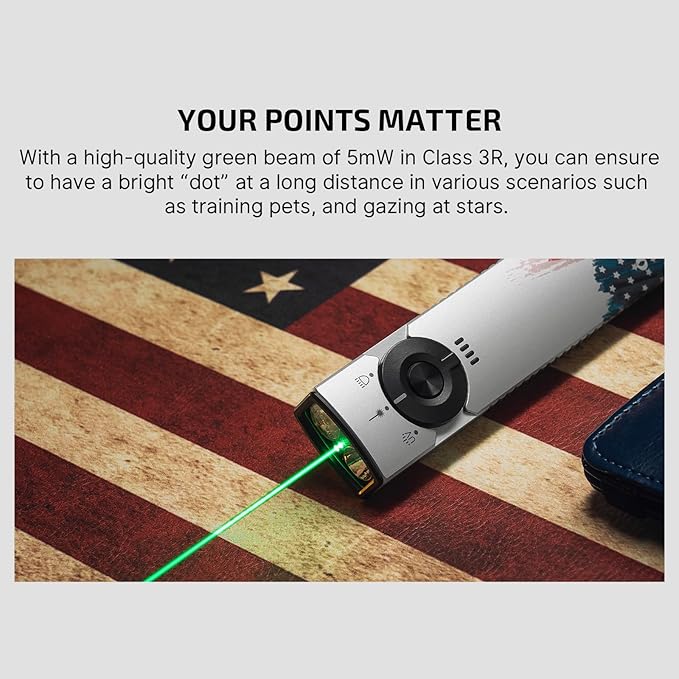 OLIGHT Arkfeld Pro Rechargeable EDC Flat Flashlight with Green Beam, UV and White LED Combo, 1300