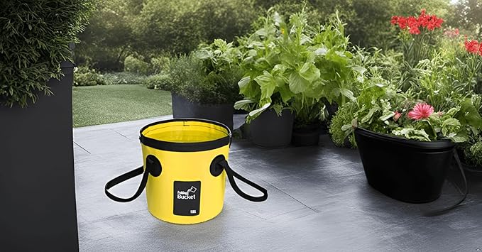 BANCHELLE Collapsible Bucket Water Container Portable Folding Camp Wash Basin for Outdoor Traveling