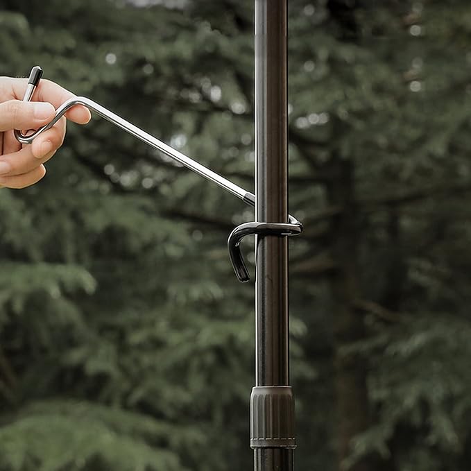 6PCs Garage Shelving Storage Outdoor Camping Lantern Non-Slip Bird Feeder Kitchen Shelving Pole