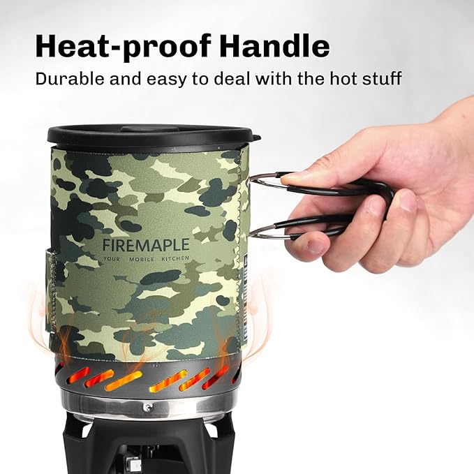 Fire-Maple "Fixed Star 1" Personal Cooking System | Pot/Jet Burner Stove System with Electric