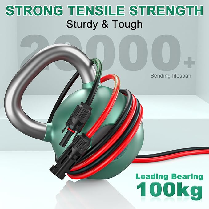 Oududianzi 12AWG XT60i Solar Cable 30FT, Solar to XT60i Cable 3 10 15 20 25 40 50FT, Solar Panel