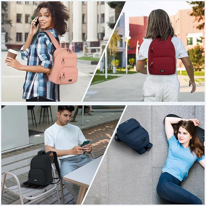 Carry On Travel Backpack For Men Women, 13 Inch Small Mini Work Bag Personal Item Backpacks