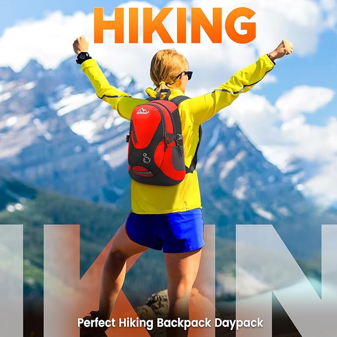 sunhiker Cycling Hiking Backpack Water Resistant Travel Backpack Lightweight SMALL Daypack M0714