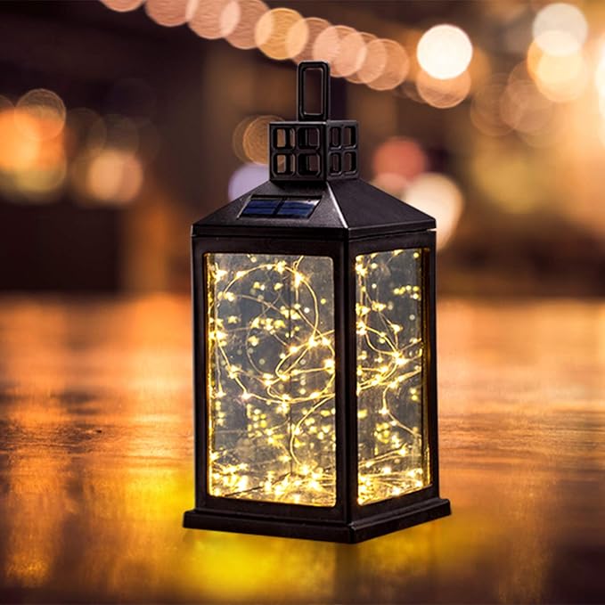 Solar Lantern Lights Outdoor SUNWIND Waterproof Solar Table Lamp Hanging Lighting with 40 Warm