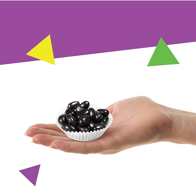 Black Licorice Jelly Beans Candy | 2 Lb Bag | Black Jelly Beans Bulk | Old School Candy for