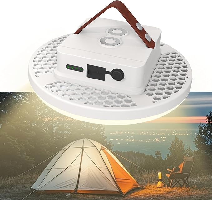 Camping Lantern 18800mAh Rechargeable Battery, 60W Ultra Bright LED Hanging Light with 3 Modes