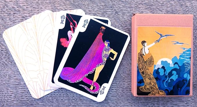 ERTE Playing Cards (Poker Deck 54 Cards All Different) Vintage Painting Art Deco French Romain de