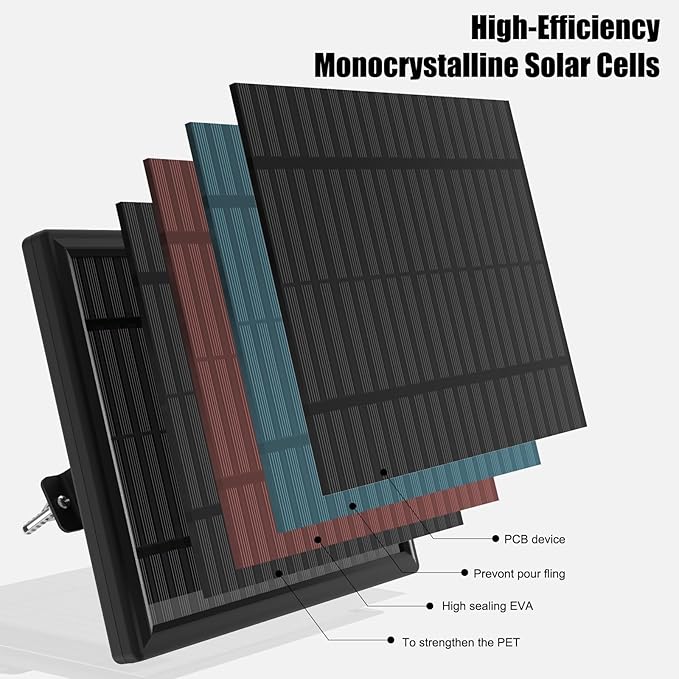 12V 3.6W Solar Panel Charger for Deer Feeders ??Waterproof Solar Battery Maintainer & Trickle